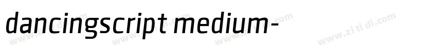 dancingscript medium字体转换